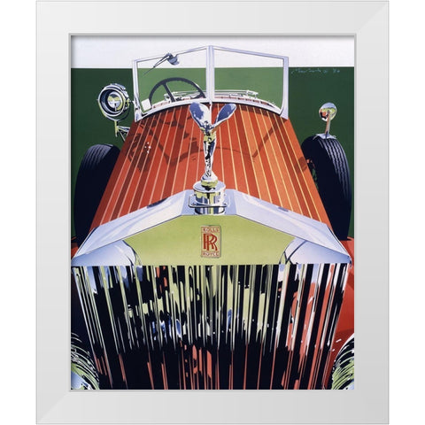 UA CH Grille White Modern Wood Framed Art Print by Mukai, Dennis