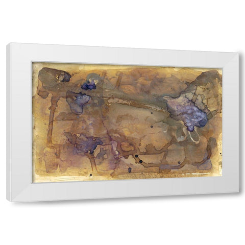 Violet Inclusion II White Modern Wood Framed Art Print by Stramel, Renee W.