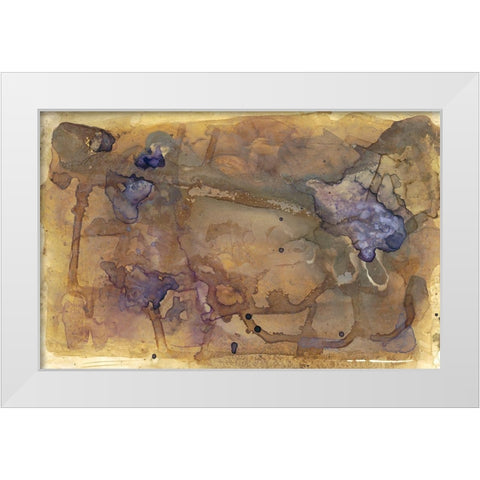 Violet Inclusion II White Modern Wood Framed Art Print by Stramel, Renee W.