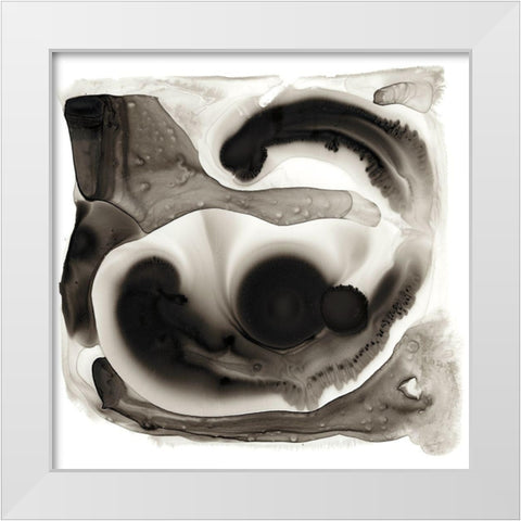 Inspired I White Modern Wood Framed Art Print by Stramel, Renee W.