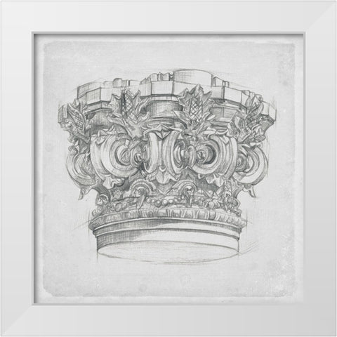 Capital Study II White Modern Wood Framed Art Print by Wang, Melissa