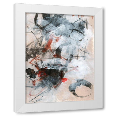 Rekindle I White Modern Wood Framed Art Print by Parker, Jennifer Paxton
