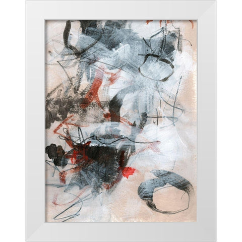 Rekindle I White Modern Wood Framed Art Print by Parker, Jennifer Paxton