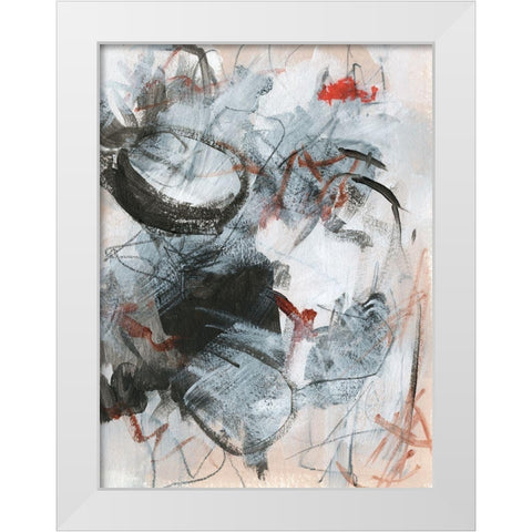 Rekindle II White Modern Wood Framed Art Print by Parker, Jennifer Paxton