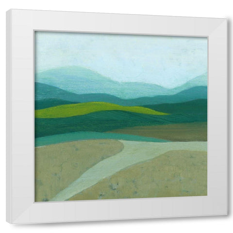 Blue Mountains II White Modern Wood Framed Art Print by Popp, Grace