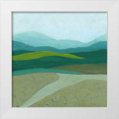 Blue Mountains II White Modern Wood Framed Art Print by Popp, Grace