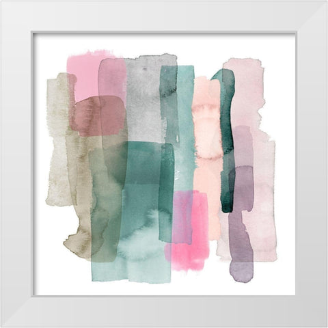 Playful Sherbert I White Modern Wood Framed Art Print by Popp, Grace