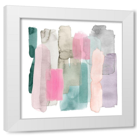 Playful Sherbert II White Modern Wood Framed Art Print by Popp, Grace