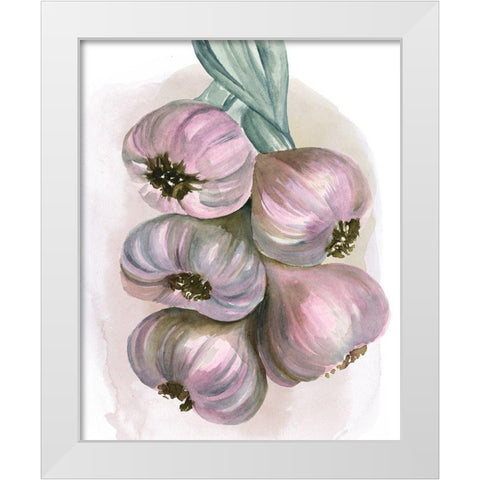 Garlic Braid II White Modern Wood Framed Art Print by Parker, Jennifer Paxton