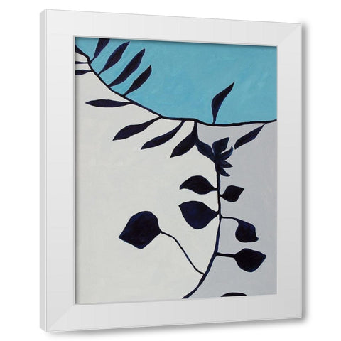Graphic French Botanical III White Modern Wood Framed Art Print by Delamater, Rob