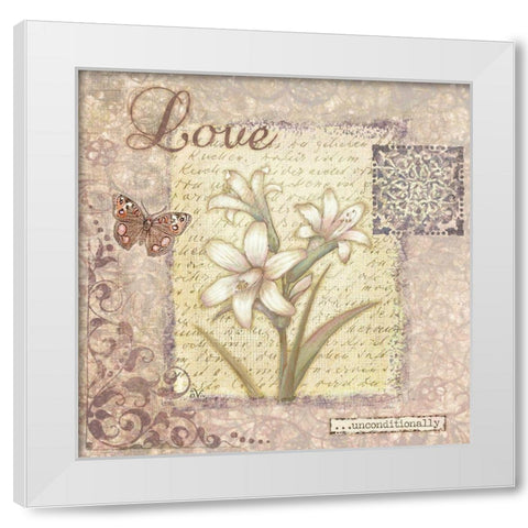 Word Inspiration I White Modern Wood Framed Art Print by Eisner, Viv