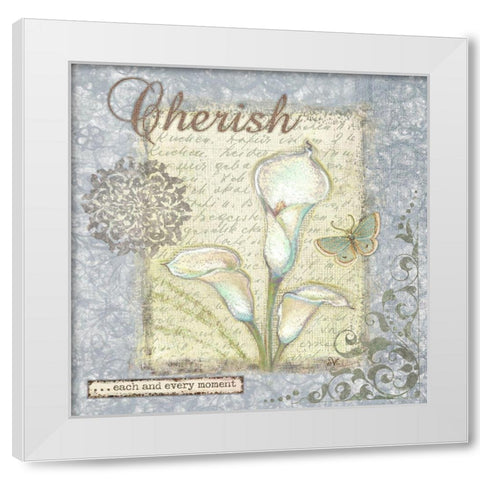 Word Inspiration II White Modern Wood Framed Art Print by Eisner, Viv