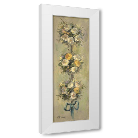 2-Up Topiary Bouquet I White Modern Wood Framed Art Print by Stevens, Allayn