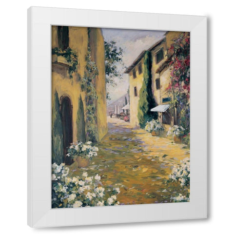Italian Villa I White Modern Wood Framed Art Print by Stevens, Allayn