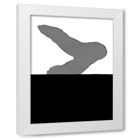 Cumulus V White Modern Wood Framed Art Print by Delamater, Rob