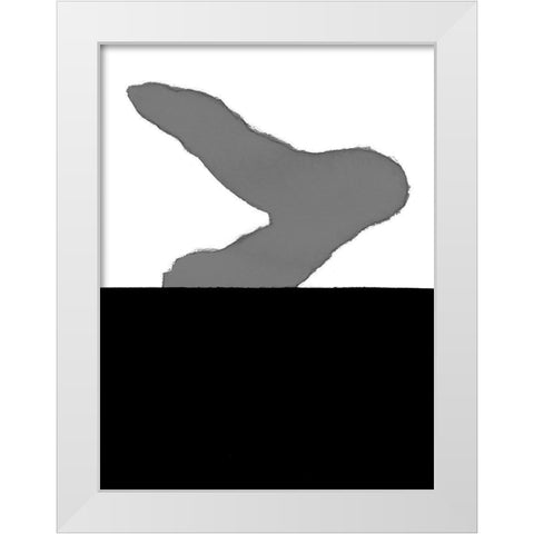 Cumulus V White Modern Wood Framed Art Print by Delamater, Rob