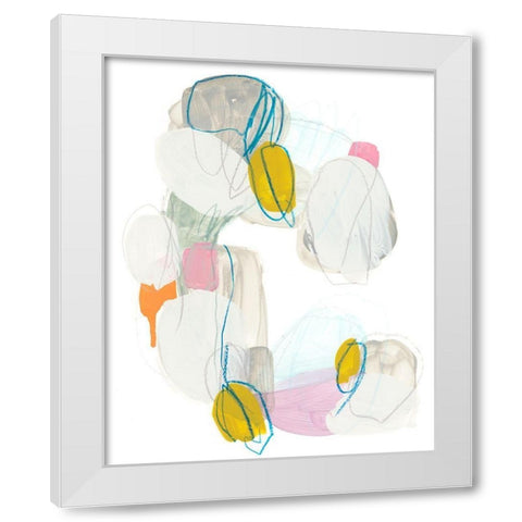 Shift Change I White Modern Wood Framed Art Print by Vess, June Erica