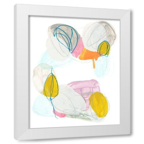 Shift Change IV White Modern Wood Framed Art Print by Vess, June Erica