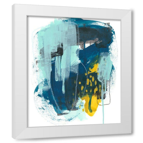 Intuitive Motion I White Modern Wood Framed Art Print by Vess, June Erica