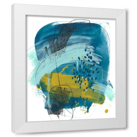Intuitive Motion IV White Modern Wood Framed Art Print by Vess, June Erica