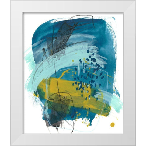 Intuitive Motion IV White Modern Wood Framed Art Print by Vess, June Erica