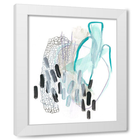 Corollary III White Modern Wood Framed Art Print by Vess, June Erica