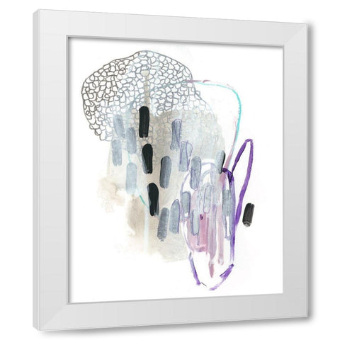Corollary IV White Modern Wood Framed Art Print by Vess, June Erica