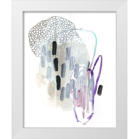Corollary IV White Modern Wood Framed Art Print by Vess, June Erica