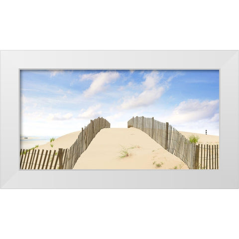 Beach Photography X White Modern Wood Framed Art Print by McLoughlin, James