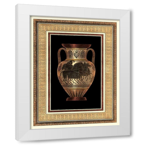 Etruscan Earthenware II White Modern Wood Framed Art Print by Moses, Henry