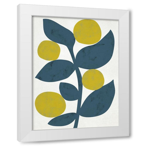 Branch II White Modern Wood Framed Art Print by Zarris, Chariklia