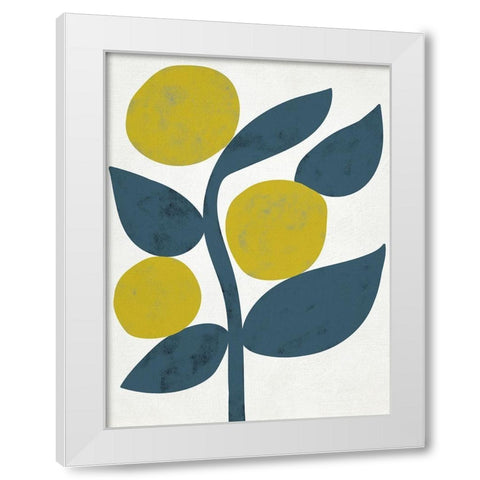 Branch III White Modern Wood Framed Art Print by Zarris, Chariklia