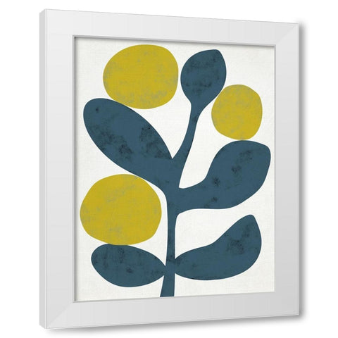 Branch IV White Modern Wood Framed Art Print by Zarris, Chariklia