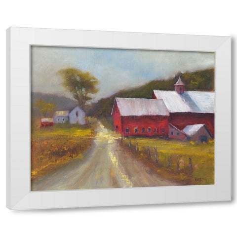 North Country II White Modern Wood Framed Art Print by Wendling, Marilyn