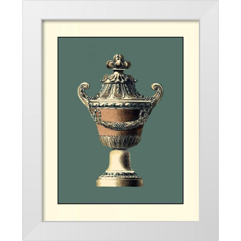 Classical Urn I White Modern Wood Framed Art Print by Vision Studio