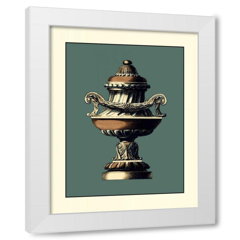 Classical Urn IV White Modern Wood Framed Art Print by Vision Studio