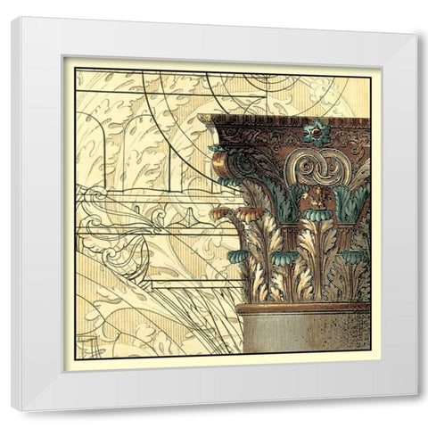 Architectural Inspiration I White Modern Wood Framed Art Print by Vision Studio