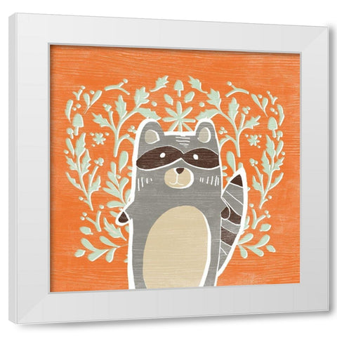 Woodland Cutie II White Modern Wood Framed Art Print by Vess, June Erica