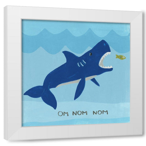 Jawesome II White Modern Wood Framed Art Print by Vess, June Erica