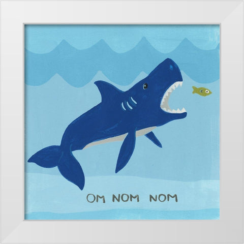 Jawesome II White Modern Wood Framed Art Print by Vess, June Erica