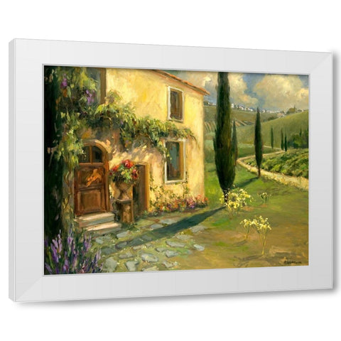 Scenic Italy I White Modern Wood Framed Art Print by Stevens, Allayn