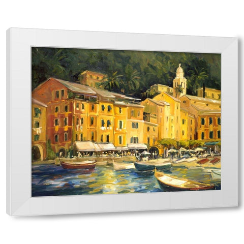 Scenic Italy II White Modern Wood Framed Art Print by Stevens, Allayn