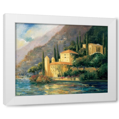 Scenic Italy III White Modern Wood Framed Art Print by Stevens, Allayn
