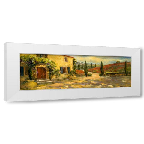 Scenic Italy V White Modern Wood Framed Art Print by Stevens, Allayn