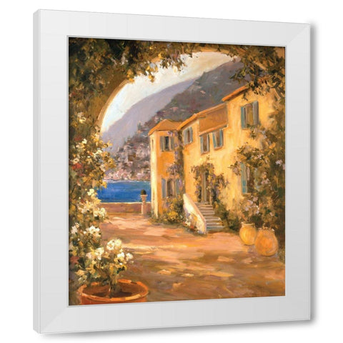 Scenic Italy VIII White Modern Wood Framed Art Print by Stevens, Allayn