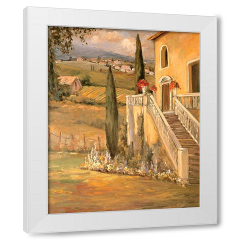 Scenic Italy IX White Modern Wood Framed Art Print by Stevens, Allayn