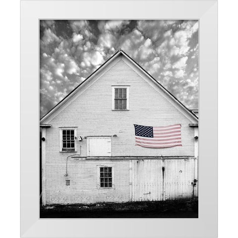 Flags of Our Farmers XVIII White Modern Wood Framed Art Print by McLoughlin, James