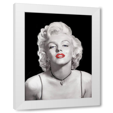 Look of Love Blue Eyes White Modern Wood Framed Art Print by Michaels, Jerry