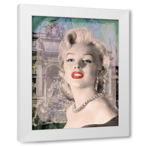 Girls Best Friend White Modern Wood Framed Art Print by Michaels, Jerry