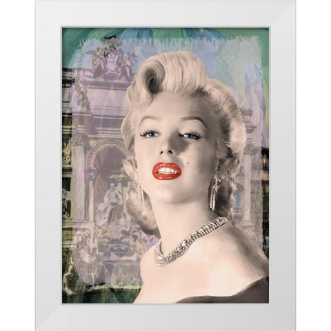 Girls Best Friend White Modern Wood Framed Art Print by Michaels, Jerry